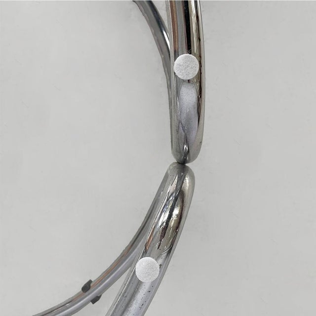 Italian Modern Coffee Table in Steel and Glass, 1970s For Sale - Image 6 of 13