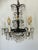 Antique French Cut Crystal Brass Multitier 5 Arms 6 Lights Chandelier For Sale - Image 4 of 4