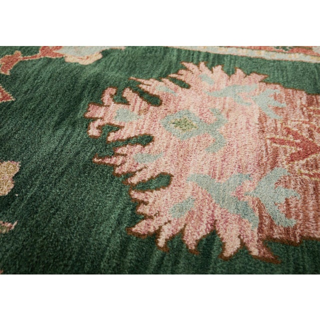 20th Century Turkish Arts and Crafts Donegal Style Rug 18' X 12' For Sale - Image 9 of 18