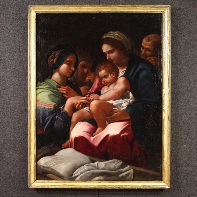 Mystical Marriage of Saint Catherine of Alexandria, 1650, Oil on Canvas For Sale - Image 16 of 16