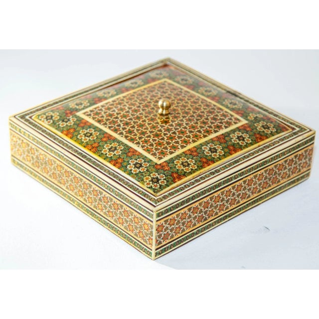 1950s Anglo Indian Micro Sadeli Mosaic Inlaid Jewelry Box For Sale - Image 13 of 13