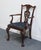 High End Vintage Solid Mahogany Traditional Chippendale Style Dining Arm Chair 102488 For Sale - Image 4 of 10