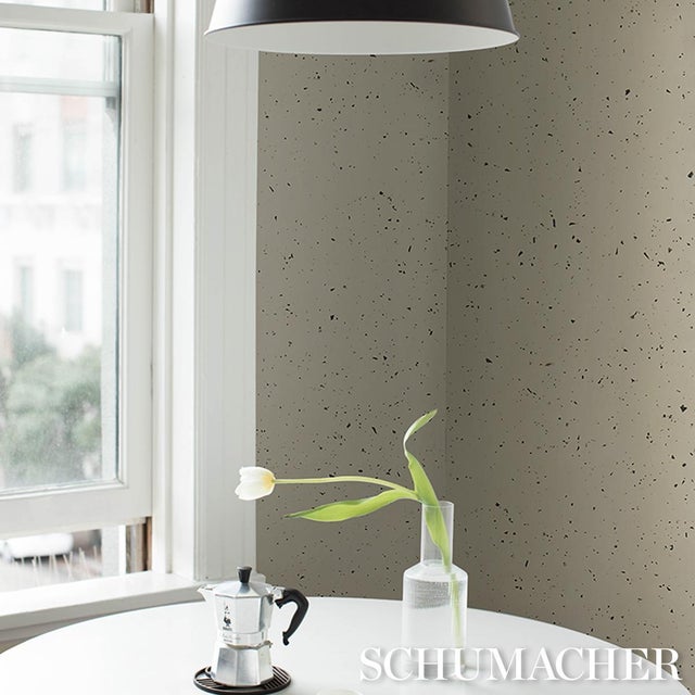 Schumacher Schumacher Nova Texture Wallcovering In Pearl For Sale - Image 4 of 5