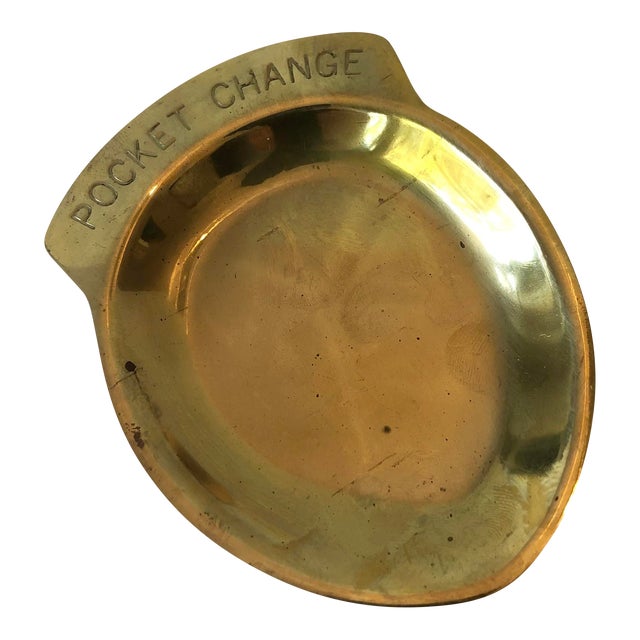 Vintage Brass Pocket Change Dish Chairish