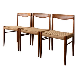 Vintage Danish Teak Dining Chairs by Henry Walter Klein for Bramin Møbler, 1960s, Set of 3 For Sale