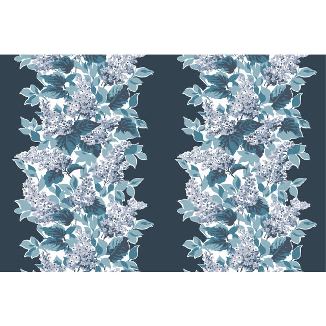 A 9.5" x 9.5" sample of Bar Harbor Navy Care Instructions: Pure Solvants Dry Cleaning