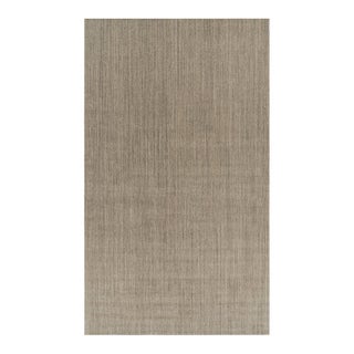 Rug & Kilim’s Oversized Modern Textural Rug With Beige and Gray Striae - 14x24 For Sale
