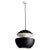 Here Comes the Sun Large Black and White Pendant Lamp by Bertrand Balas For Sale - Image 10 of 10