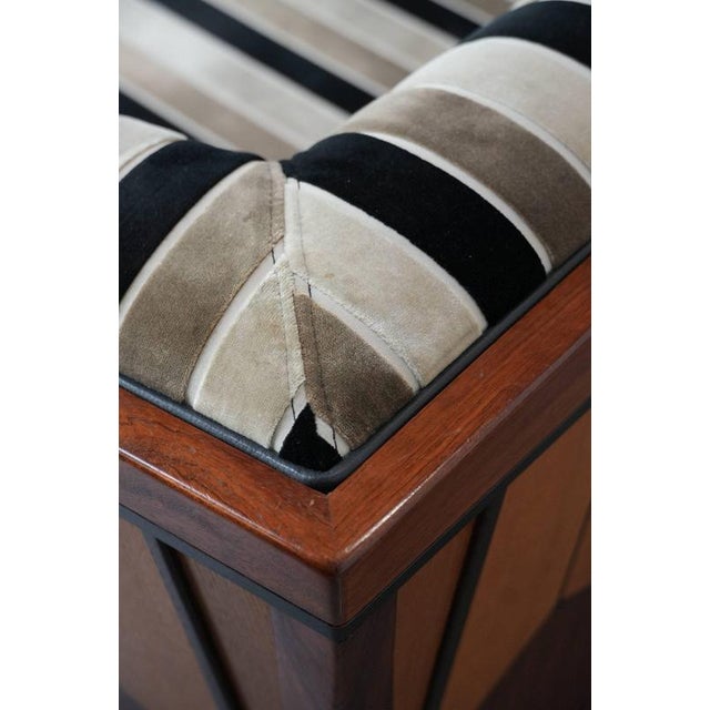 Art Deco Decoforma Series 2.5-Seater Sofa with Woodwork and Fabric Upholstery from Schuitema For Sale - Image 16 of 18