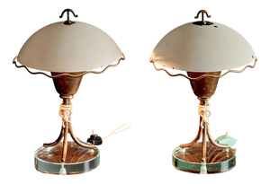 Mid-Century Modern Italian Table Lamps, Italy, 1950s, Set of 2