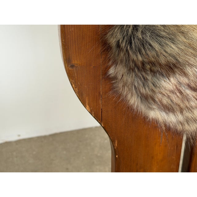 Brown Sculptural Pine Lounge Chair by Szedleczky, Hungary, 1970s For Sale - Image 8 of 12