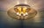 1970s Large Ceiling Light in Brass and Bubbled Blown Glass from Glashütte Limburg, 1970s For Sale - Image 5 of 13