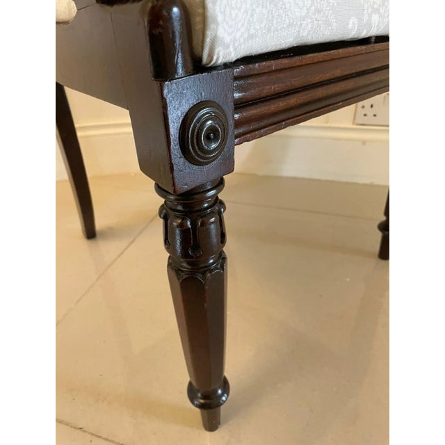 Brown Antique Regency Mahogany Desk Chair For Sale - Image 8 of 13