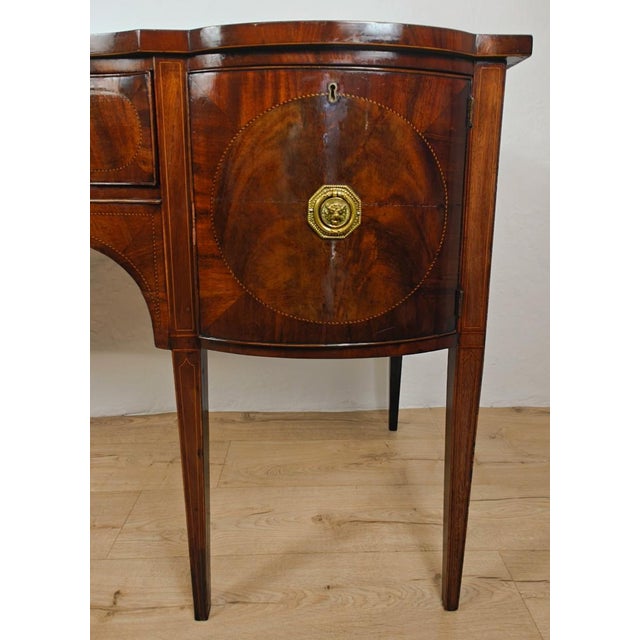 Antique English Georgian Sideboard in Mahogany, 1830 For Sale - Image 9 of 18