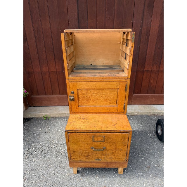 Early 20th Century Library Bureau Quarter-Sawn Oak Modular Filing & Storage Cabinet For Sale - Image 17 of 18
