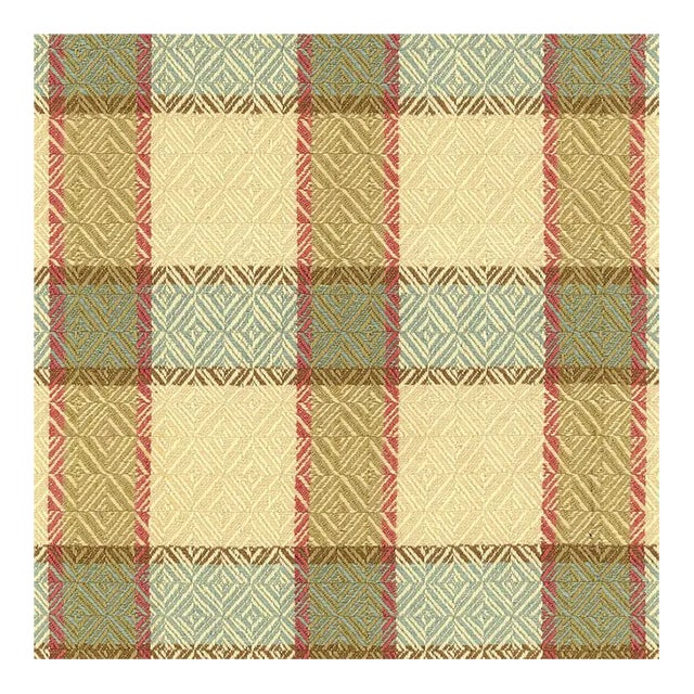 Sample - Schumacher Chesterfield Plaid Fabric in Cottage For Sale