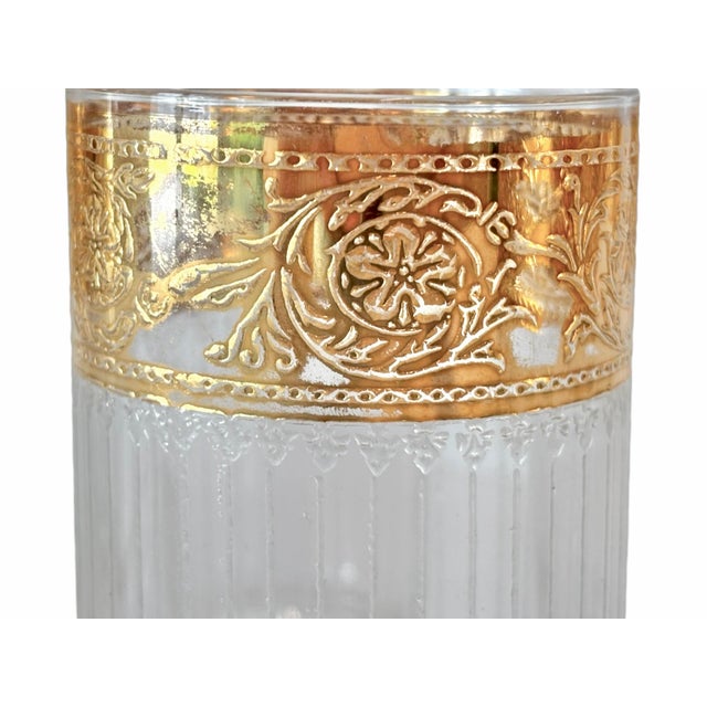 Brass 1950s 22k Tyrol for Culver Glassware Set - 25 pcs For Sale - Image 8 of 14