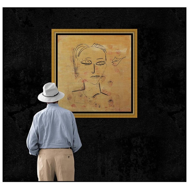 Message us to inquire about custom framing options! (Included for free with every purchase) The artwork here, "Vera", is a...
