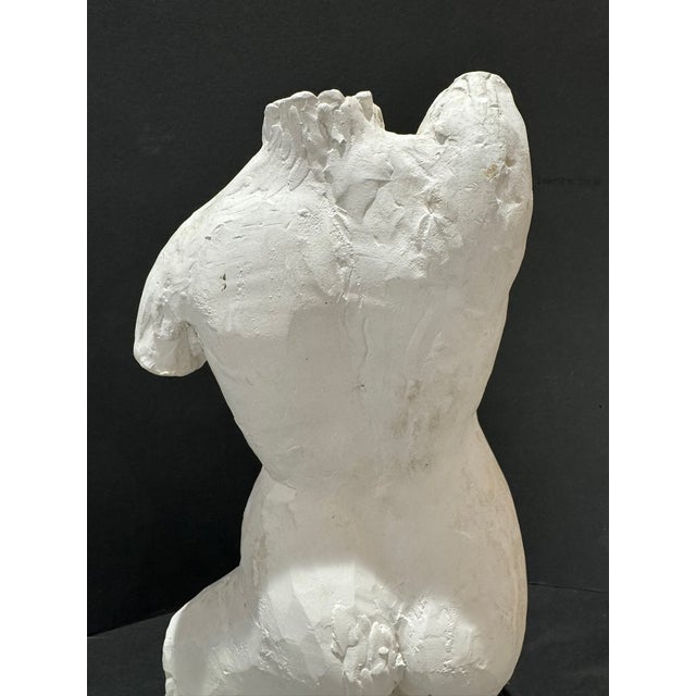 1960s Larry Mohr Signed Figurative Sculpture – Plaster Modern Abstract Nude For Sale - Image 10 of 11