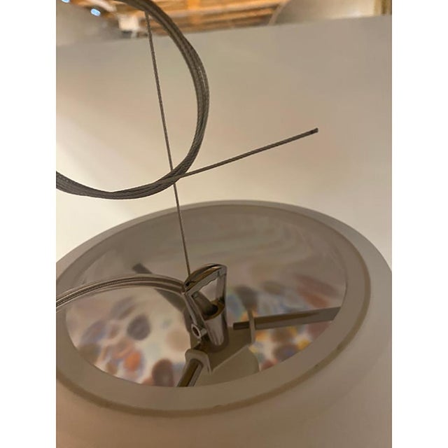 Murano Style White with Murrise Multicolor Pendant from Simoeng For Sale - Image 8 of 9