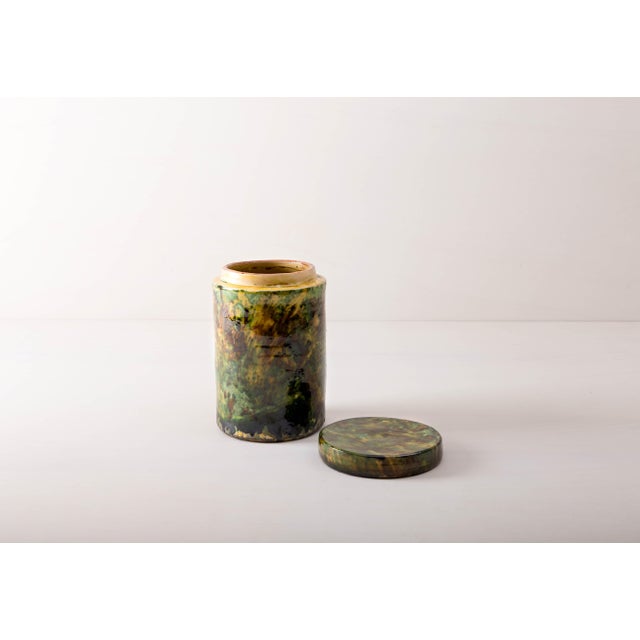 Contemporary Antique Italian Ceramic Grottaglie Vase, 1800s For Sale - Image 3 of 3