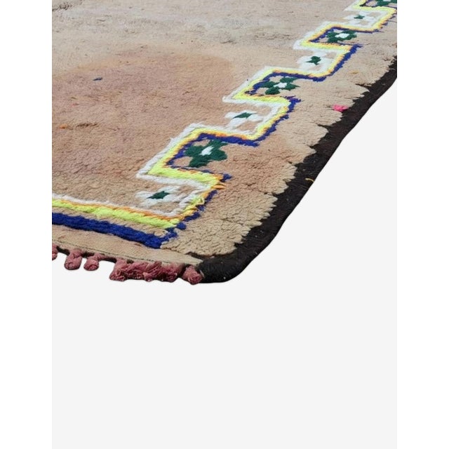 1980s Moroccan Tribal Berber Wool Rug - 12.3 X 5.3 Ft For Sale - Image 4 of 8