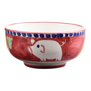 VIETRI Campagna Porco Pig Cereal/Soup Bowl For Sale