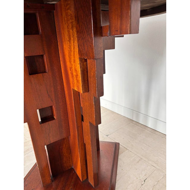 Vintage Gueridon Table with Briar Top and Sculptural Base, Italy, 1930s For Sale - Image 10 of 13