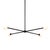 Globe 4 Chandelier, Black, Modern, 3 Inches Glass Globes, by Research.Lighting, Modern, Minimal Hanging Light, Floor Model For Sale - Image 4 of 11