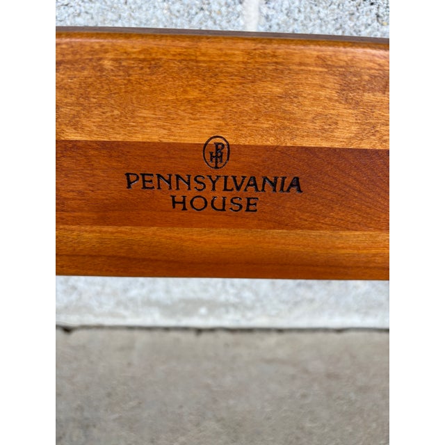 Brown Pennsylvania House Queen Size Cherry Slatted Sleigh Bed Frame For Sale - Image 8 of 8