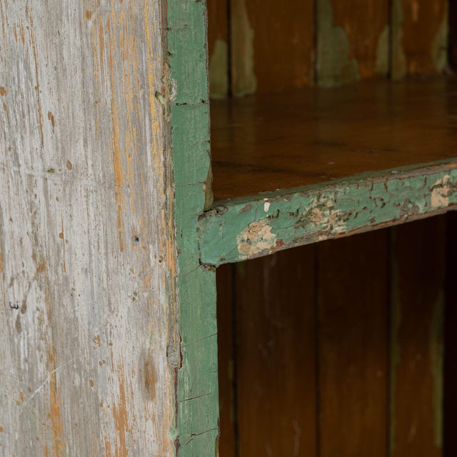 Black Mid 20th Century French Wood Patinated Bookshelf For Sale - Image 8 of 18