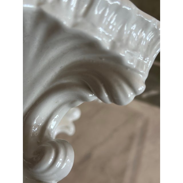 Vintage Italian Ceramic Wall Brackets, a Pair For Sale - Image 4 of 7