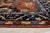 7'7"x9'11" Elegant Rust Floral Traditional Hand Knotted Wool Carpet Rug For Sale - Image 4 of 6