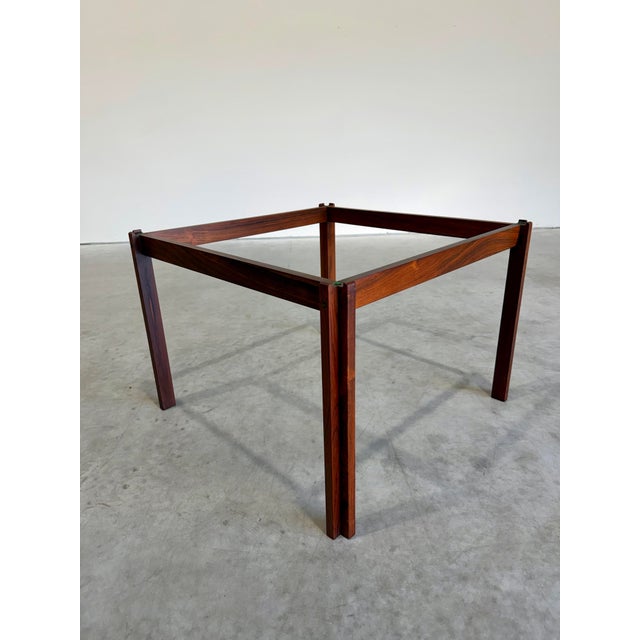 1960’s Danish Rosewood and Travertine Coffee and Side Table Set - Two Pieces For Sale - Image 10 of 12