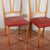 Red Leather Chairs, Set of 2 For Sale - Image 6 of 9
