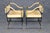 1940's Pair Italian Brass and Steel Jansen Style Savonarola Armchairs For Sale In Philadelphia - Image 6 of 16
