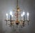 Brass & Lead Crystal Chandelier with Flowers from Palwa, 1970s For Sale - Image 11 of 15