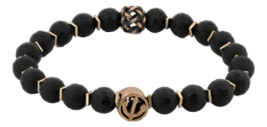 Black Onyx Stone Holy Spirit Anchor Bracelet