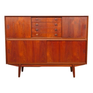 Vintage Teak Bar Cabinet, 1960s For Sale