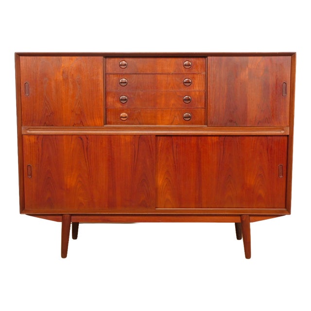 Vintage Teak Bar Cabinet, 1960s For Sale