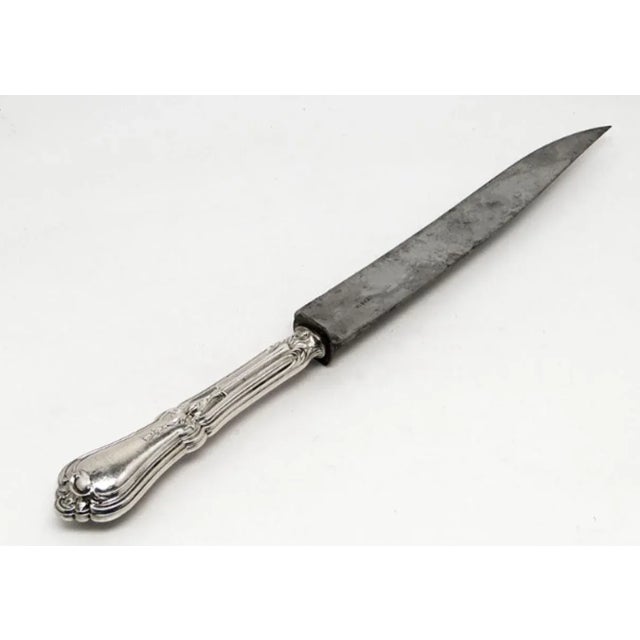Silver Beef Knife, France, 1900s For Sale - Image 5 of 6