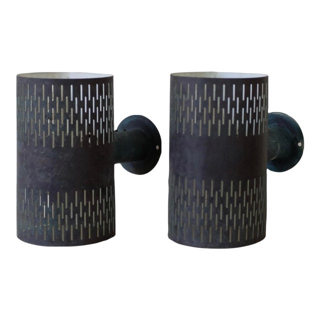 1950s Cooper Wall Lights by Hans Bergström - a Pair For Sale