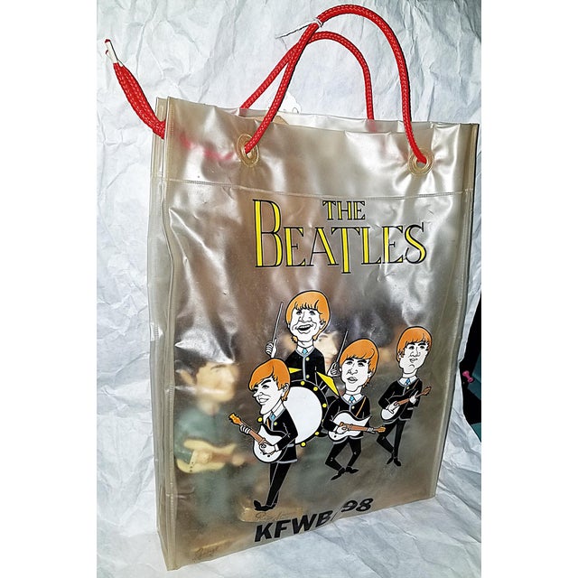 Vintage Beatles Bobble Head Figurines and Bag, Set of 4 For Sale - Image 10 of 12