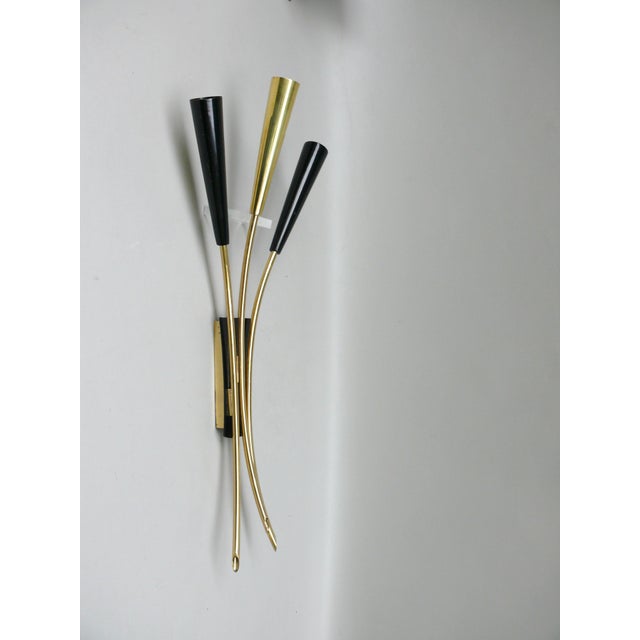 Wall Lights in the style of Stilnovo, 1950s, Set of 3 For Sale - Image 6 of 18