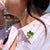 Antique Krementz & Co. 14k Four Leaf Clover, Old European Cut Diamond, Brooch For Sale - Image 9 of 13