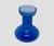 Mid-Century Modern Vintage Cobalt Blue Hour-Glass 5 5/8” Hyacinth Forcing Vase For Sale - Image 3 of 12