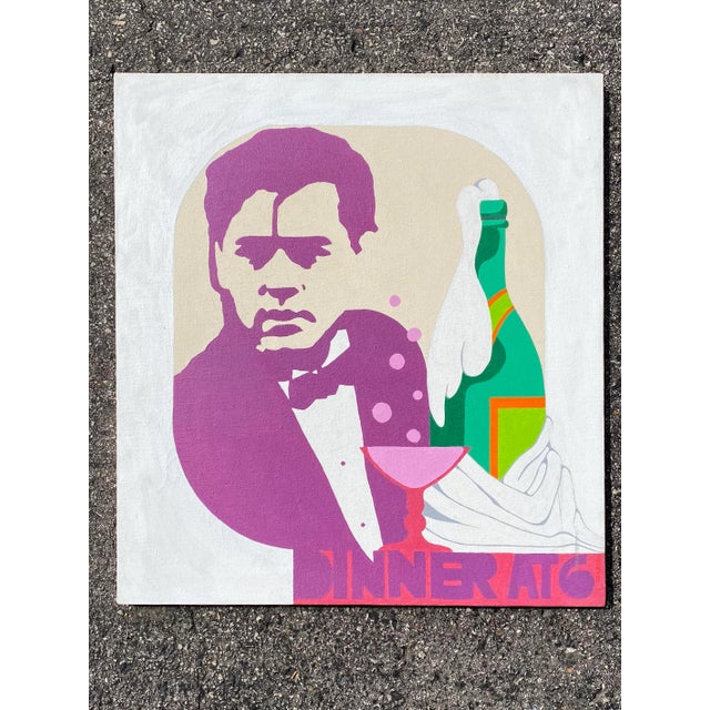 Textile Allen Zeleski Psychedelic Painting For Sale - Image 7 of 7