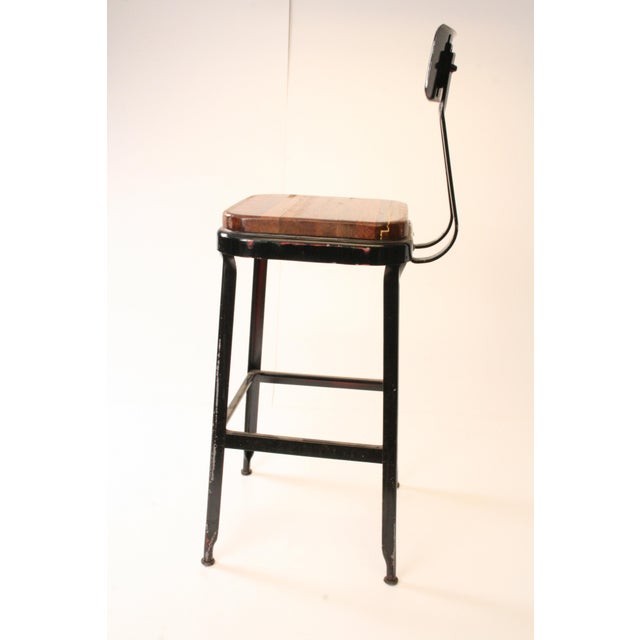 Vintage Lyon Industrial Metal Drafting Stool Chairish