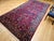 Vintage Manchester Kashan Gallery Rug, Hand-Knotted Wool, Geometric Pattern, 6x12, Crimson Red & Blue For Sale - Image 14 of 18