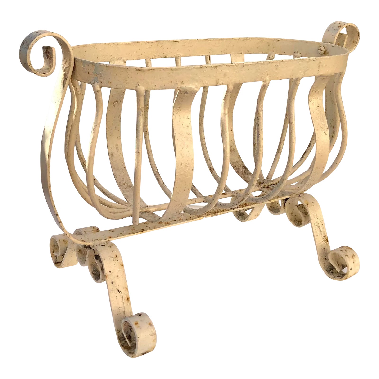 Swinging Iron Planter | Chairish